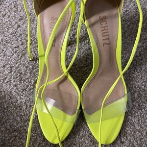 Schutz neon heels 6.5
